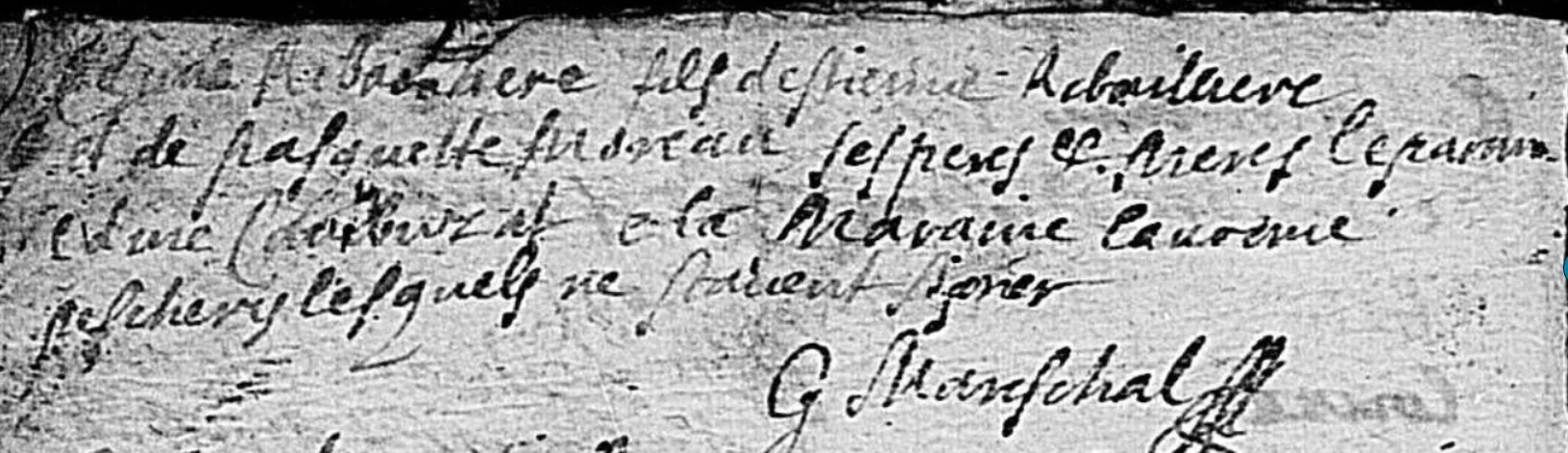 Extrait d’acte : Edmé Ribaillère