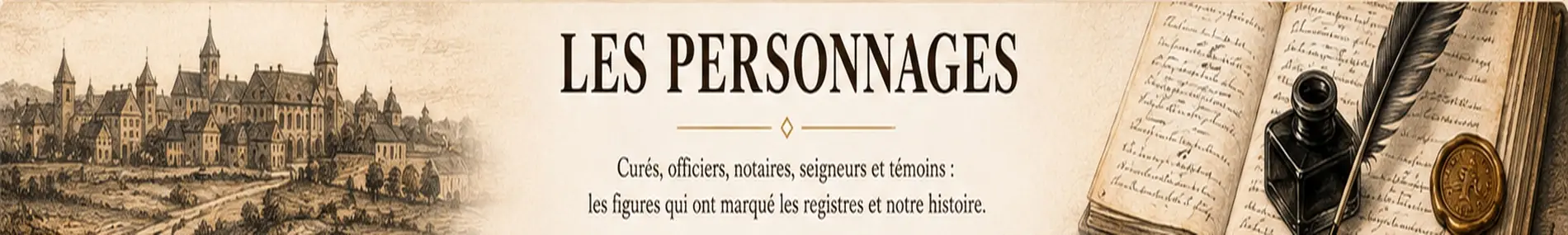 Bandeau historique des personnages