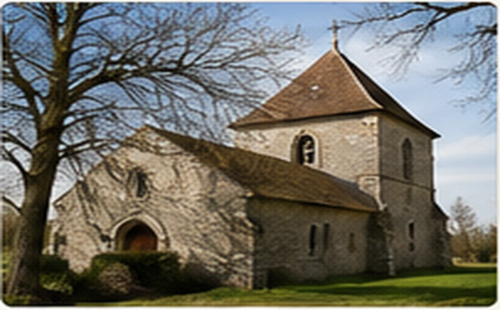 Illustration évocatrice d’une chapelle rurale