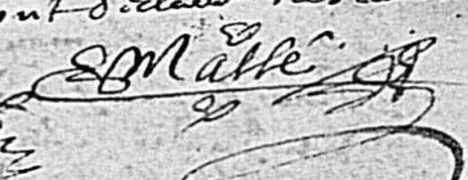 Signature de Mareschal