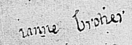 Signature de Marie Brotier