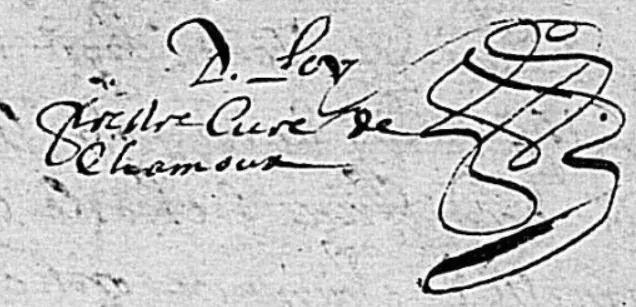 Signature de D. Roy