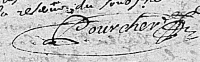 Signature de Claude Pourcher