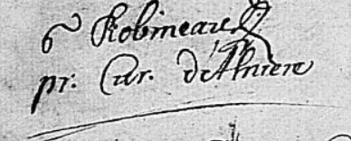 Signature de Robineau