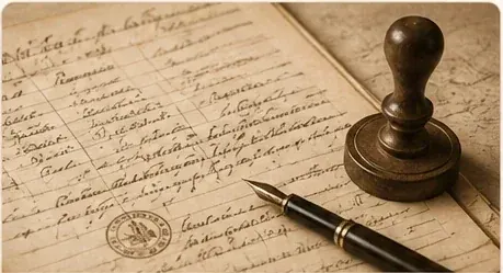 Dossier de succession et documents d'archives