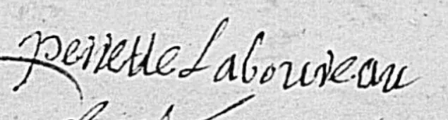 Signature de Perrette Laboureau