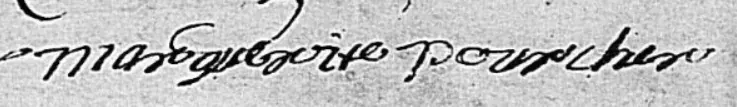 Signature de Marguerite Perrin